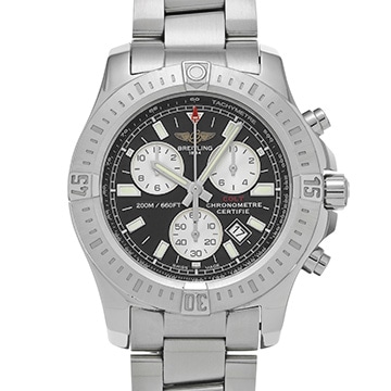ブライトリング コルト クロノグラフ A7338811/BD43 ブラック/シルバー メンズ 時計 【中古】【wristwatch】