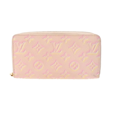 ルイ ヴィトン モノグラムアンプラント ジッピーウォレット サマー スターダストコレクション ライトピンク M81299 レザー レディース 財布 【中古】【purse】