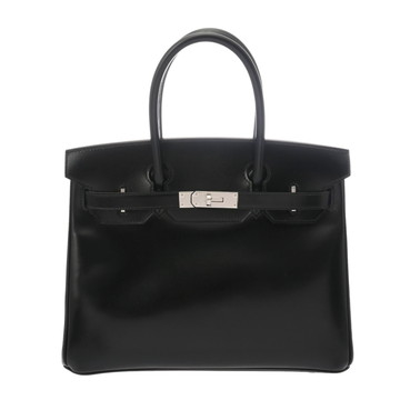エルメス バーキン 30 ブラック ボックスカーフ レディース バッグ 【中古】【bag】