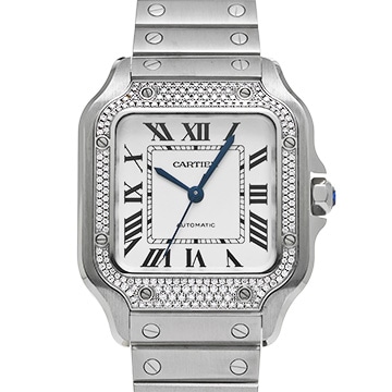 カルティエ サントス ドゥ カルティエ MM W4SA0005 シルバー メンズ 時計 【中古】【wristwatch】