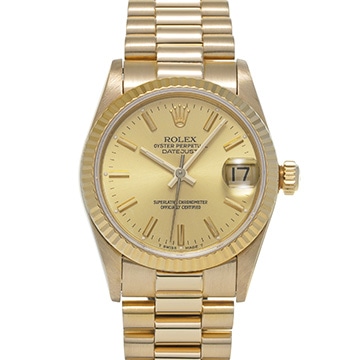 ロレックス デイトジャスト 68278 シャンパン ユニセックス 時計 【中古】【wristwatch】