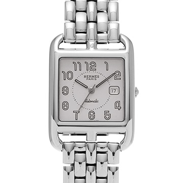エルメス ケープコッド CC1.710 ホワイト ユニセックス 時計 【中古】【wristwatch】
