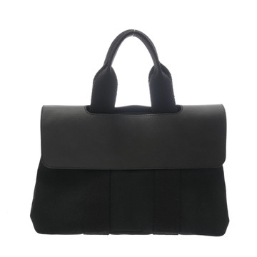 エルメス ヴァルパライソ PM ブラック トワルシェブロン/ヴォーグミ レディース バッグ 【中古】【bag】