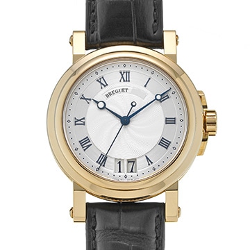 ブレゲ マリーンII ラージデイト 5817BA/12/9V8 シルバー メンズ 時計 【中古】【wristwatch】