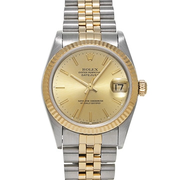 ロレックス デイトジャスト 68273 シャンパン ユニセックス 時計 【中古】【wristwatch】