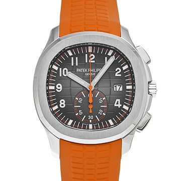 パテック フィリップ アクアノート クロノグラフ 5968A-001 ブラック・エンボス メンズ 時計 【中古】【wristwatch】