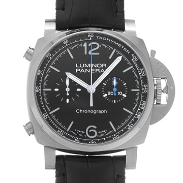 パネライ ルミノール クロノ PAM01109 ブラック メンズ 時計 【中古】【wristwatch】