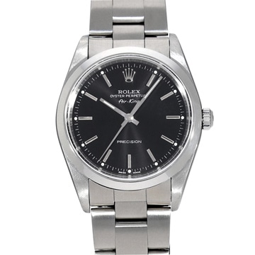 ロレックス エアキング 14000M ブラック メンズ 時計 【中古】【wristwatch】
