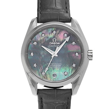 オメガ シーマスター アクアテラ マスター コーアクシャル 231.13.39.21.57.001 ブラックシェル/ダイヤモンド メンズ 時計 【中古】【wristwatch】