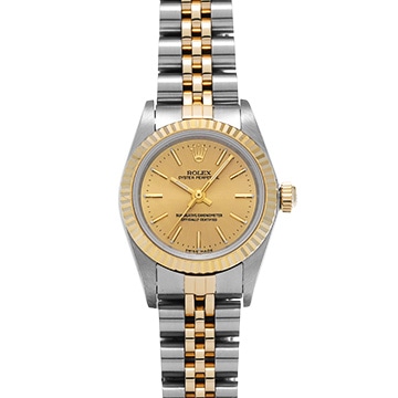 ロレックス オイスターパーペチュアル 76193 シャンパン レディース 時計 【中古】【wristwatch】