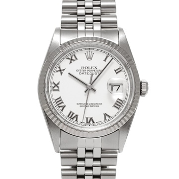 ロレックス デイトジャスト 16234 ホワイト メンズ 時計 【中古】【wristwatch】