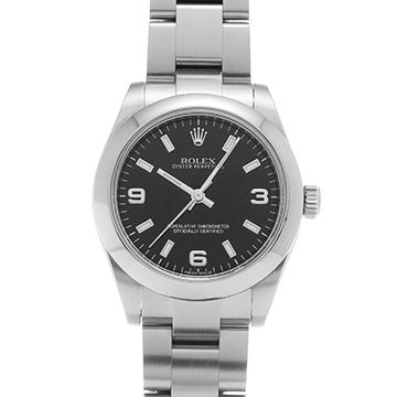ロレックス オイスターパーペチュアル 31 177200 ブラック ユニセックス 時計 【中古】【wristwatch】