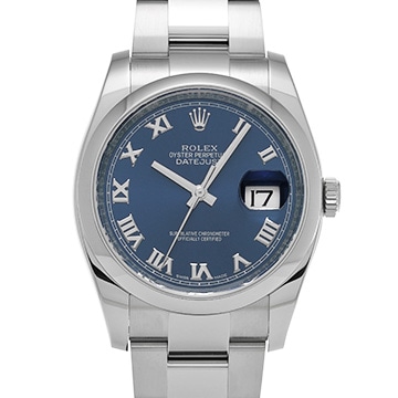 ロレックス デイトジャスト 116200 ブルー メンズ 時計 【中古】【wristwatch】