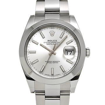 ロレックス デイトジャスト 41 126300 シルバー メンズ 時計 【中古】【wristwatch】