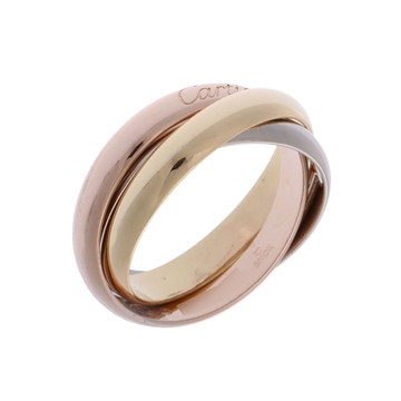 カルティエ トリニティリング #53 ゴールド B4052753 K18イエローゴールド YG/K18ピンクゴールド PG/K18ホワイトゴールド レディース ジュエリー 【中古】【jewelry】