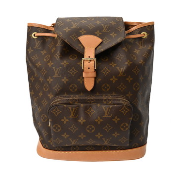 ルイ ヴィトン モノグラム モンスリ GM ブラウン M51135 モノグラムキャンバス レディース バッグ 【中古】【bag】