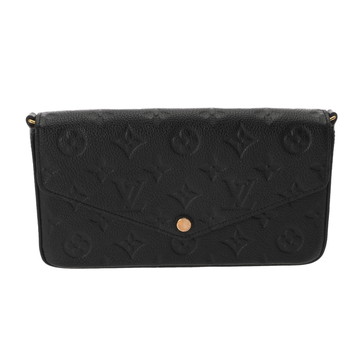 ルイ ヴィトン モノグラムアンプラント ポシェットフェリシー ノワール M82477 レザー レディース バッグ 【中古】【bag】
