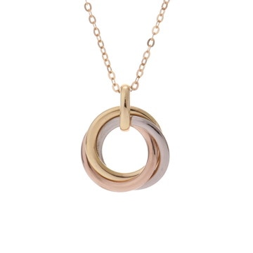 カルティエ トリニティ ネックレス ゴールド K18イエローゴールド YG/K18ピンクゴールド PG/K18ホワイトゴールド レディース ジュエリー 【中古】【jewelry】