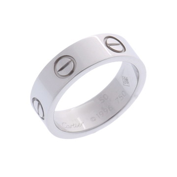 カルティエ ラブリング #50 シルバー K18ホワイトゴールド WG レディース ジュエリー 【中古】【jewelry】