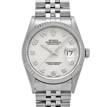 ロレックス デイトジャスト 16234 アイボリーコンピュータ メンズ 時計 【中古】【wristwatch】