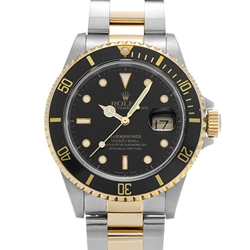 ロレックス サブマリーナ デイト 16613 ブラック メンズ 時計 【中古】【wristwatch】