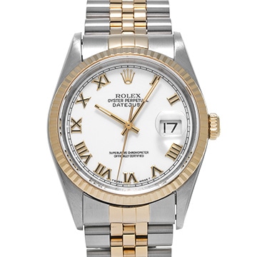 ロレックス デイトジャスト 16233 ホワイト メンズ 時計 【中古】【wristwatch】