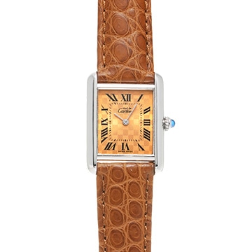 カルティエ マストタンク  W1017654 オレンジ レディース 時計 【中古】【wristwatch】