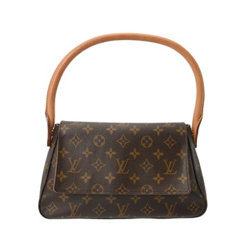 ルイ ヴィトン モノグラム ミニ ルーピング ブラウン M51147 モノグラムキャンバス レディース バッグ 【中古】【bag】