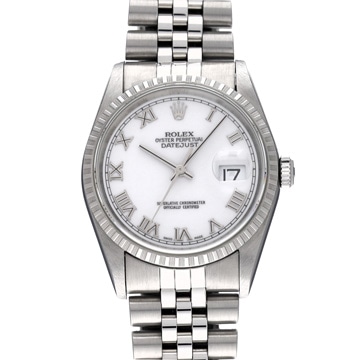 ロレックス デイトジャスト 16220 ホワイト メンズ 時計 【中古】【wristwatch】