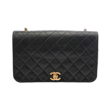 シャネル マトラッセ チェーンショルダー ブラック ラムスキン レディース バッグ 【中古】【bag】