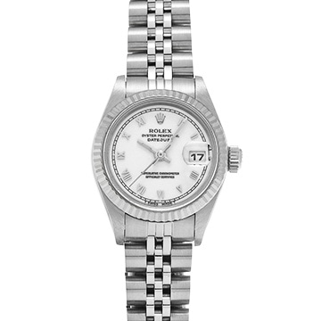 ロレックス デイトジャスト 69174 ホワイト レディース 時計 【中古】【wristwatch】