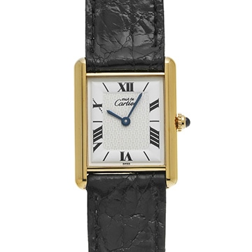 カルティエ マスト タンク LM W1009554 ホワイト ユニセックス 時計 【中古】【wristwatch】