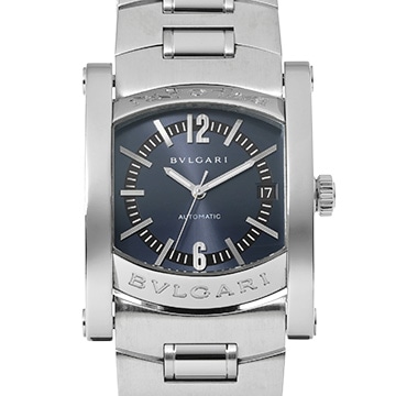 ブルガリ アショーマ AA44C14SSD ブルーグレー メンズ 時計 【中古】【wristwatch】