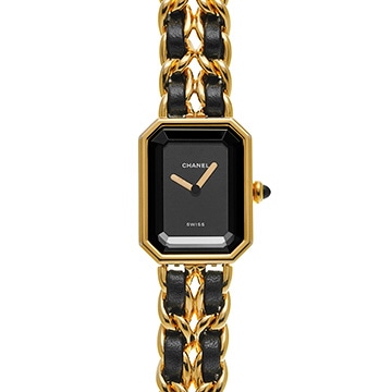 シャネル プルミエール M H0001 ブラック レディース 時計 【中古】【wristwatch】
