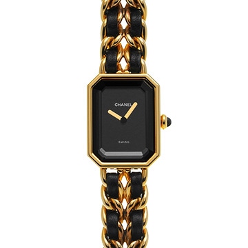シャネル プルミエール S H0001 ブラック レディース 時計 【中古】【wristwatch】