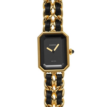 シャネル プルミエール M H0001 ブラック レディース 時計 【中古】【wristwatch】