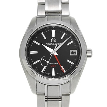 グランドセイコー ヘリテージコレクション スプリングドライブ GMT SBGE211 ブラック メンズ 時計 【中古】【wristwatch】