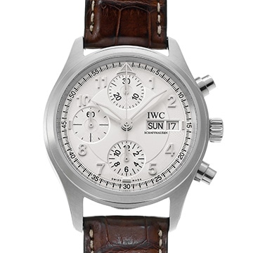 IWC スピットファイア クロノグラフ IW370623 シルバー メンズ 時計 【中古】【wristwatch】