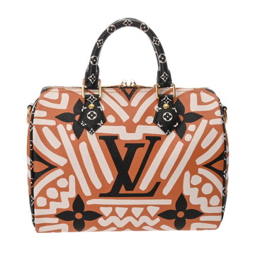 ルイ ヴィトン モノグラムジャイアント  LV クラフティ スピーディ バンドリエール 25 クレーム/カラメル M56588 レザー レディース バッグ 【中古】【bag】