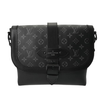 ルイ ヴィトン モノグラムエクリプス ソミュール メッセンジャー ブラック M45911 モノグラムキャンバス メンズ バッグ 【中古】【bag】