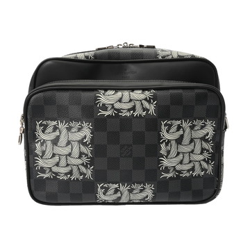 ルイ ヴィトン ダミエグラフィット ナイル PM クリストファーネメス ブラック N41572 ダミエキャンバス メンズ バッグ 【中古】【bag】