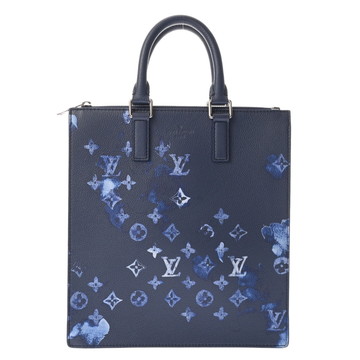 ルイ ヴィトン モノグラムウォーターカラー サックプラ メッセンジャー ネイビーブルー M57843 メンズ バッグ 【中古】【bag】