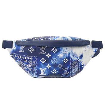 ルイ ヴィトン モノグラムバンダナ ディスカバリー バムバッグ PM ブルー系 M20587 レザー レディース バッグ 【中古】【bag】