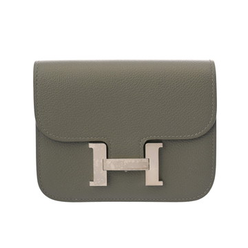 エルメス コンスタンス スリムウォレット グリメイヤー エバーカラー レディース 財布 【中古】【purse】