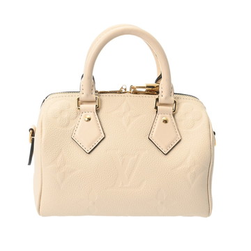 ルイ ヴィトン モノグラムアンプラント スピーディ バンドリエール 20 2WAY クレーム M58954 レザー レディース バッグ 【中古】【bag】