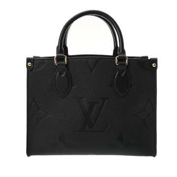 ルイ ヴィトン モノグラムアンプラント オンザゴー PM 2WAY ノワール M45653 レザー レディース バッグ 【中古】【bag】