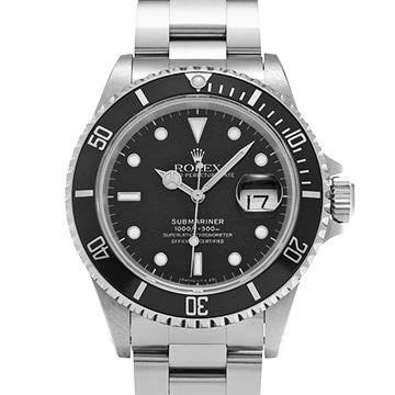 ロレックス サブマリーナ デイト 16610 ブラック メンズ 時計 【中古】【wristwatch】
