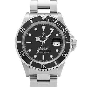 ロレックス サブマリーナ デイト 16610 ブラック メンズ 時計 【中古】【wristwatch】