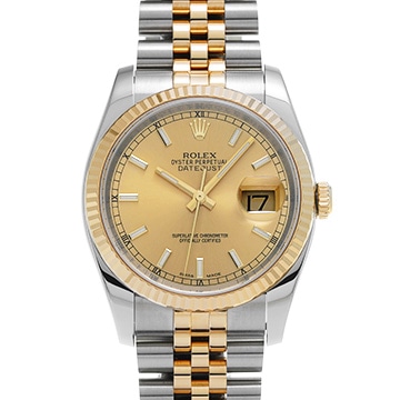 ロレックス デイトジャスト 116233 シャンパン メンズ 時計 【中古】【wristwatch】