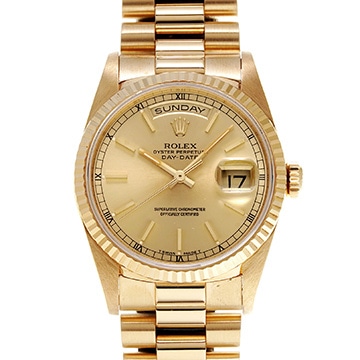 ロレックス デイデイト 18238 シャンパン メンズ 時計 【中古】【wristwatch】